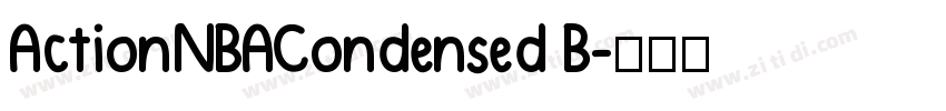 ActionNBACondensed B字体转换